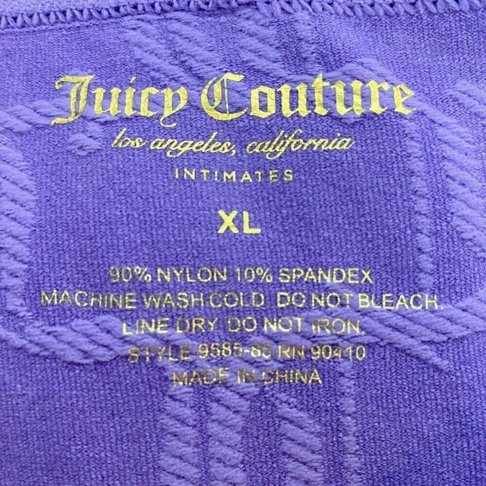 Juicy Couture Purple Pink White Gray Seamless Panty Shorts Underwear Set Size XL